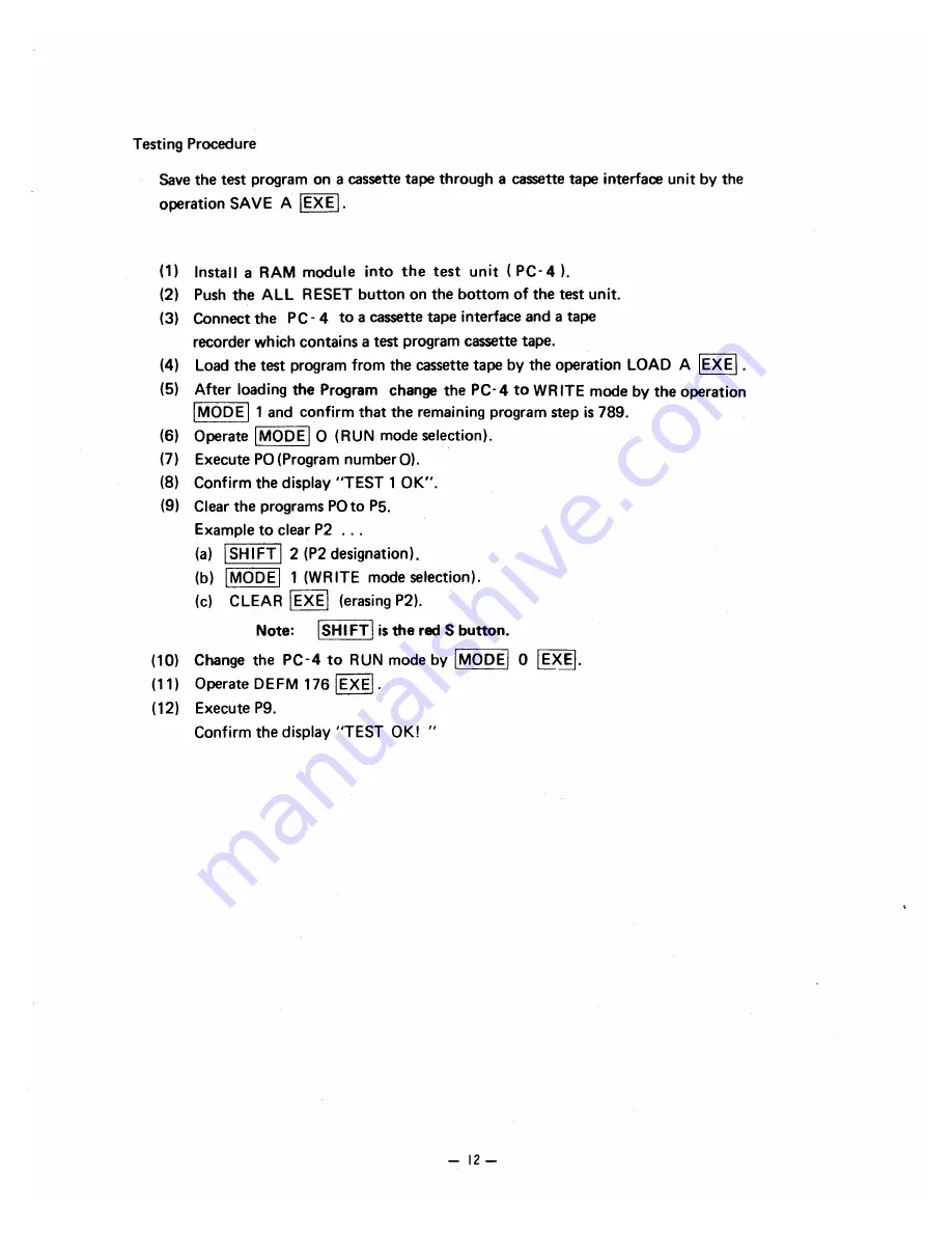 Radio Shack TRS-80PC-4 Service Manual Download Page 14