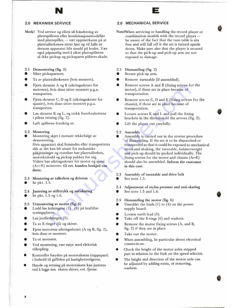 Radionette Tandberg TT 5000 Service Manual Download Page 6