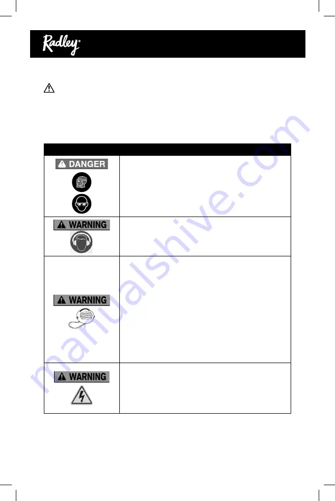 RADLEY 1262-801 Owner'S Manual Download Page 4