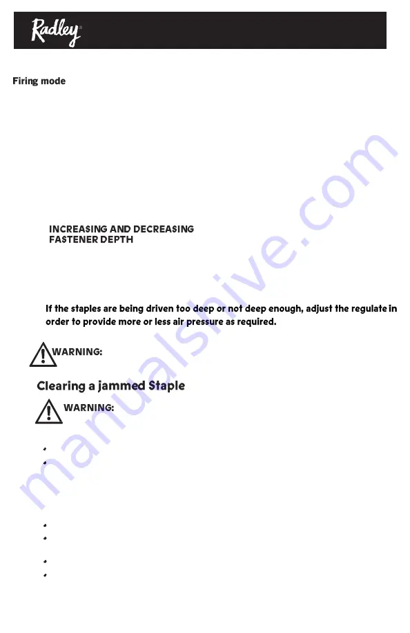 RADLEY 1282-405 Owner'S Manual Download Page 14