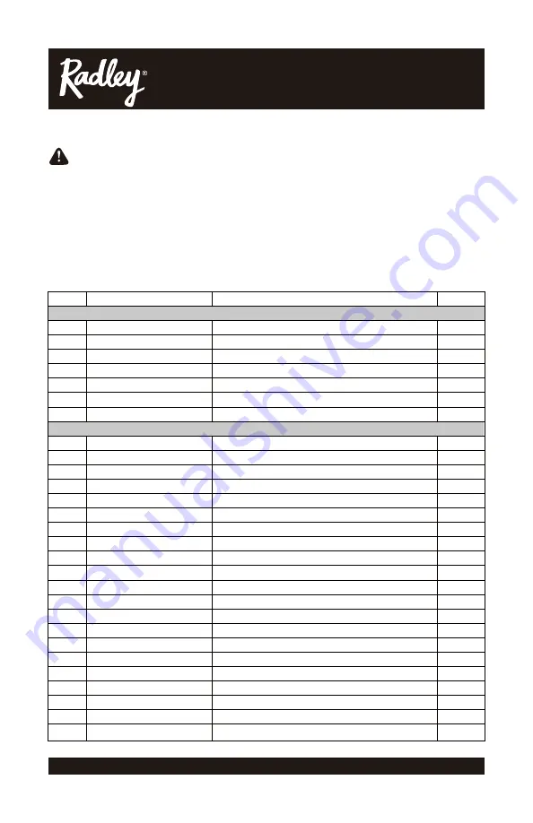 RADLEY 5125-018 User Manual Download Page 26