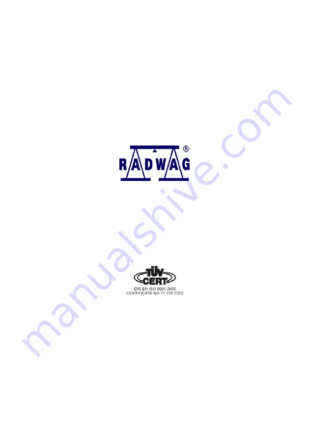 RADWAG TMC 0,3/0,6 KTPS/H1 User Manual Download Page 28