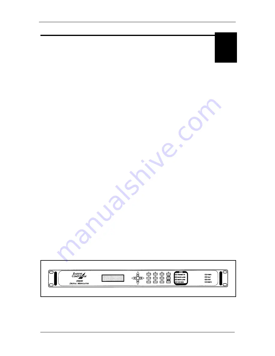 Radyne ComStream DM240-DVB Скачать руководство пользователя страница 12