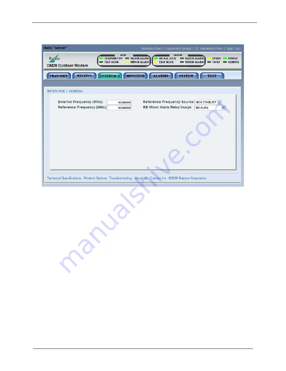 Radyne OM20 Installation And Operation Manual Download Page 117