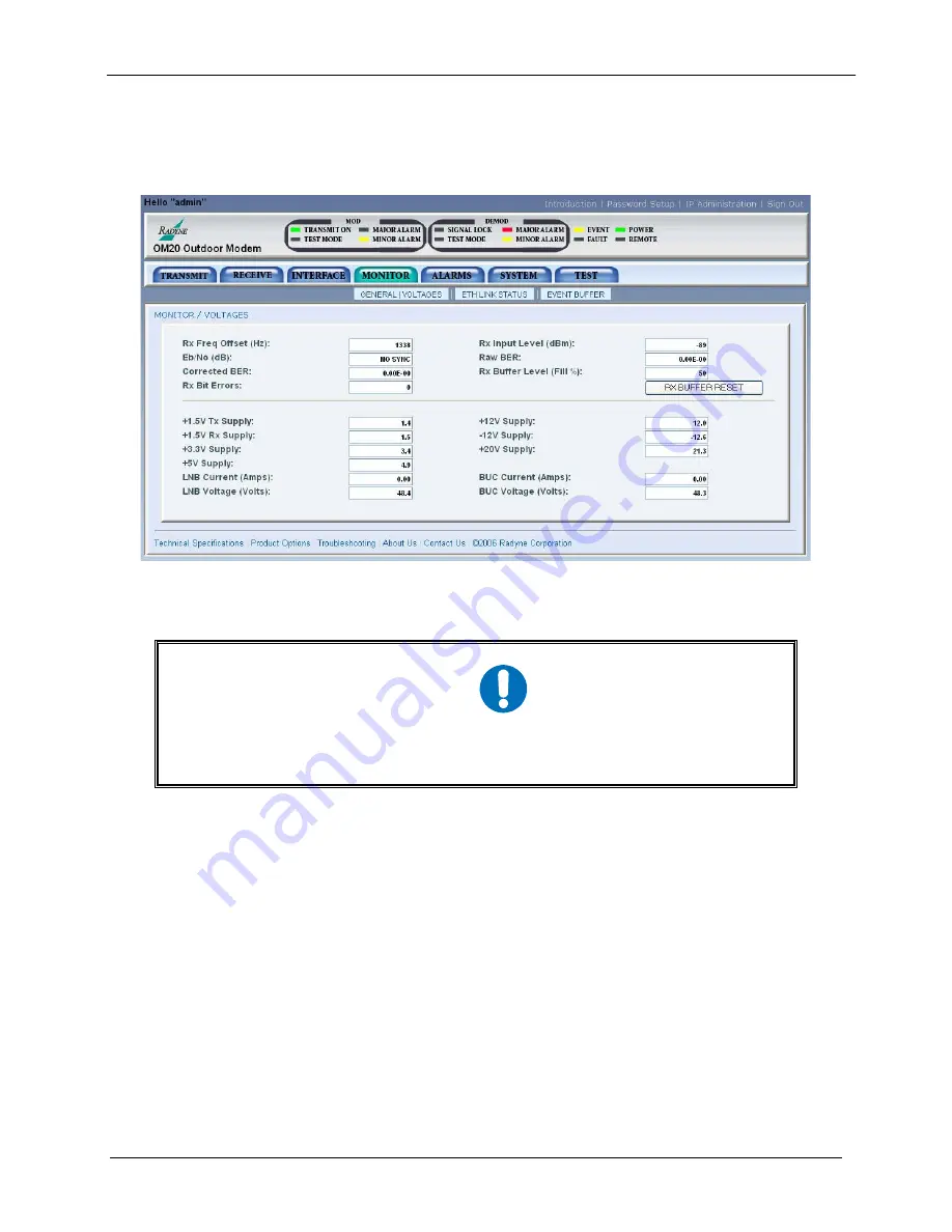 Radyne OM20 Installation And Operation Manual Download Page 118