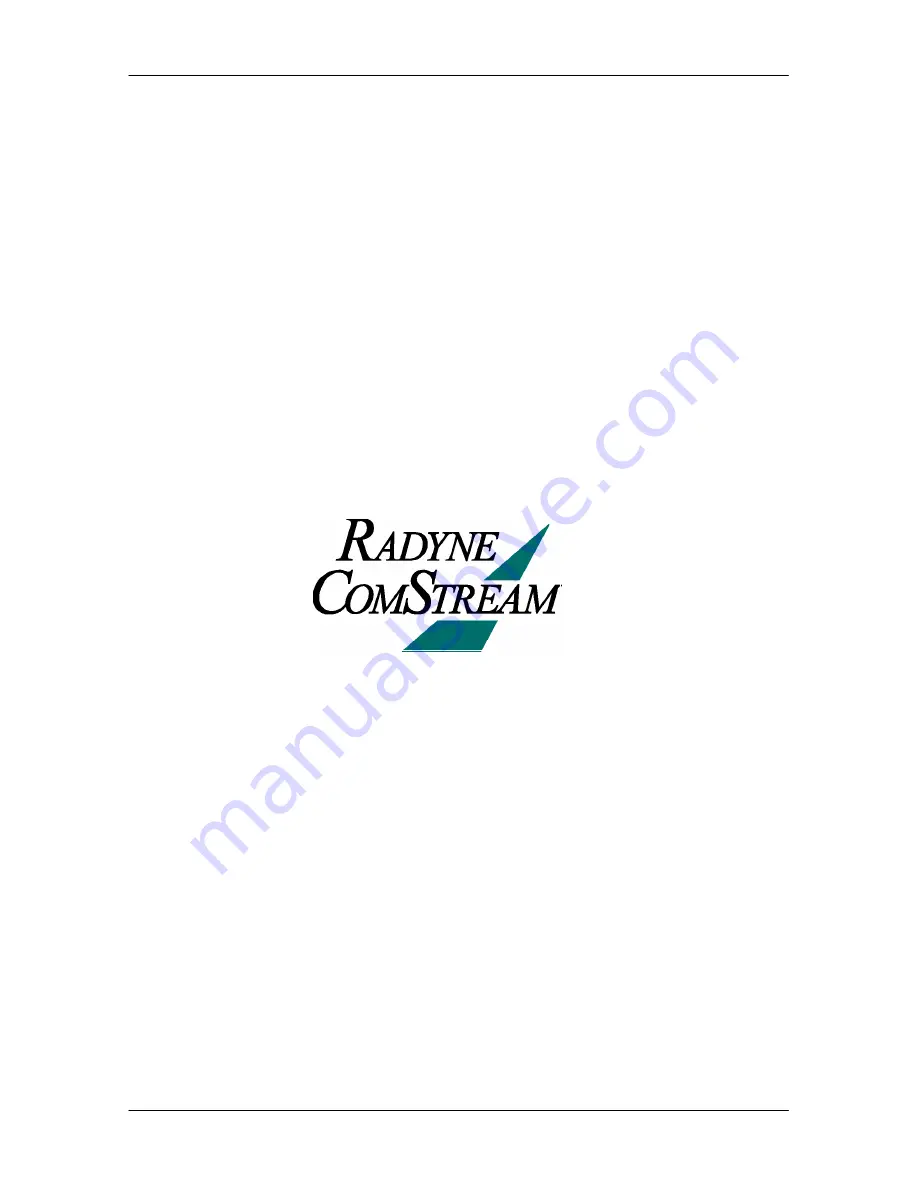 Radyne RCS20 Installation And Operation Manual Download Page 36