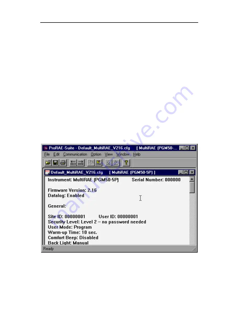 Rae MultiRAE PLUS PGM-50 Operation And Maintenance Manual Download Page 106