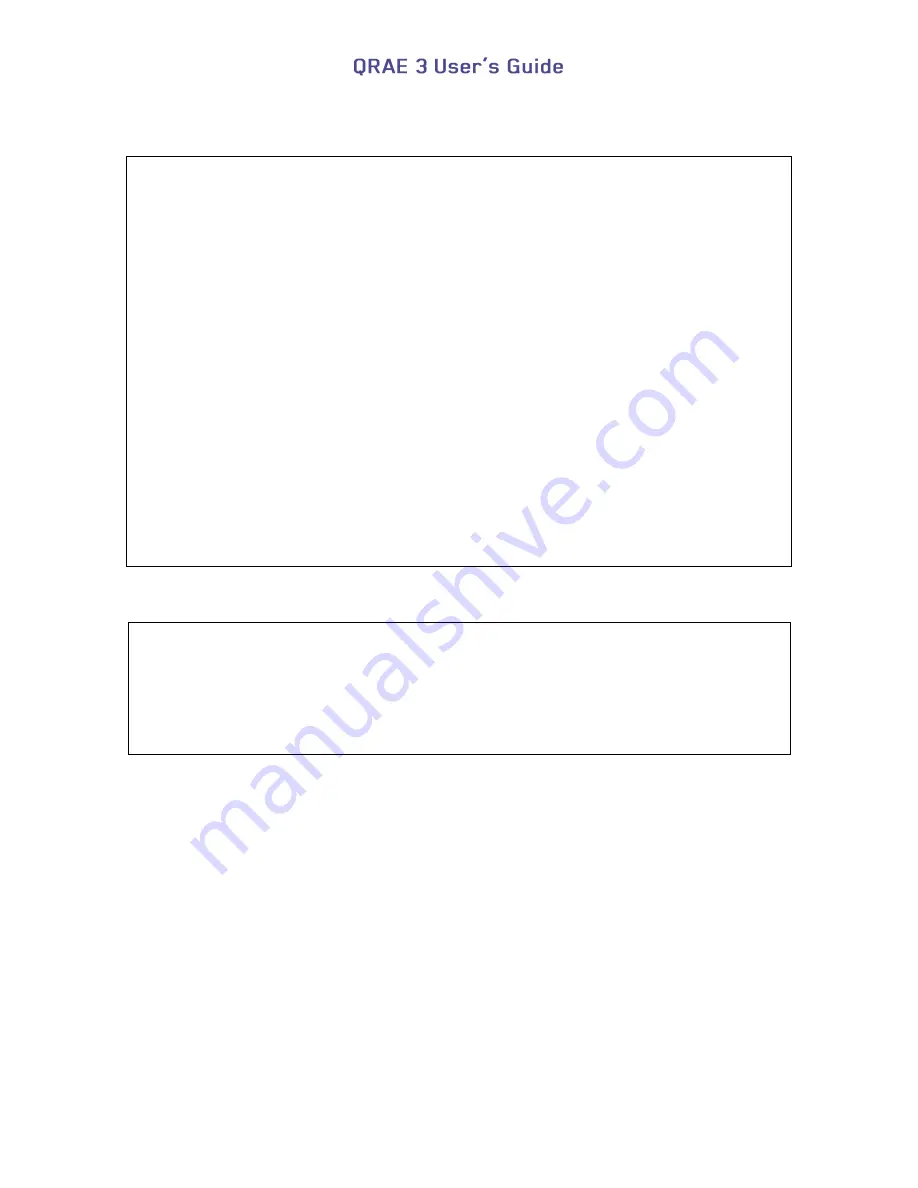 Rae QRAE 3 User Manual Download Page 60