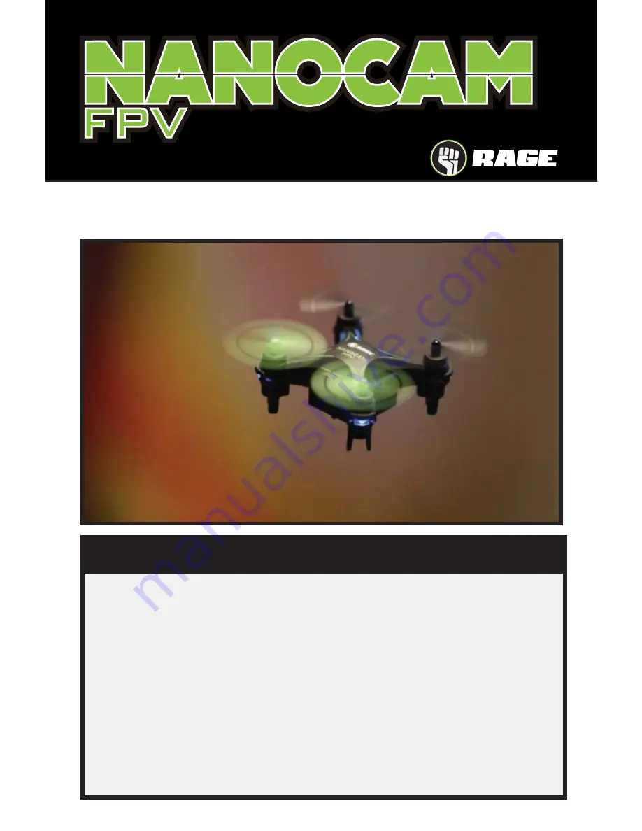 Rage NanoCam FPV Instruction Manual Download Page 1