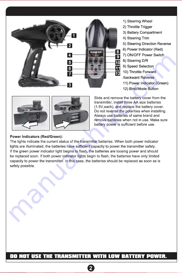 Rage RGRC2451 Instruction Manual Download Page 3