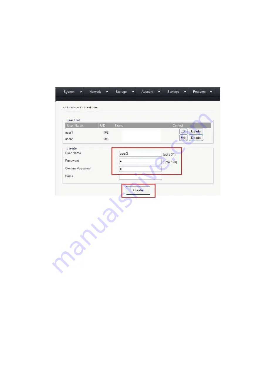 RAIDAGE DAGE312UTL-NAS User Manual Download Page 26