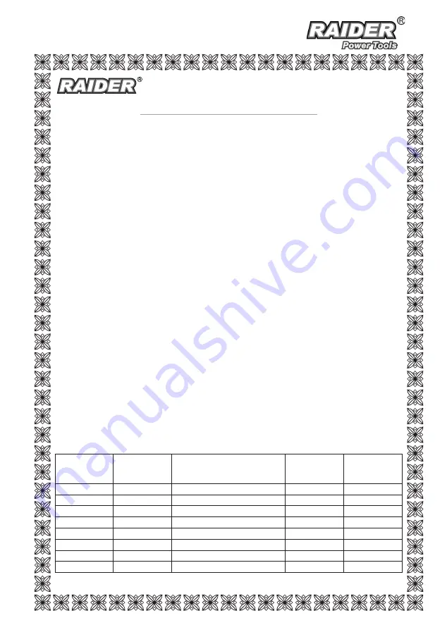 Raider RD-CS21O Manual Download Page 25