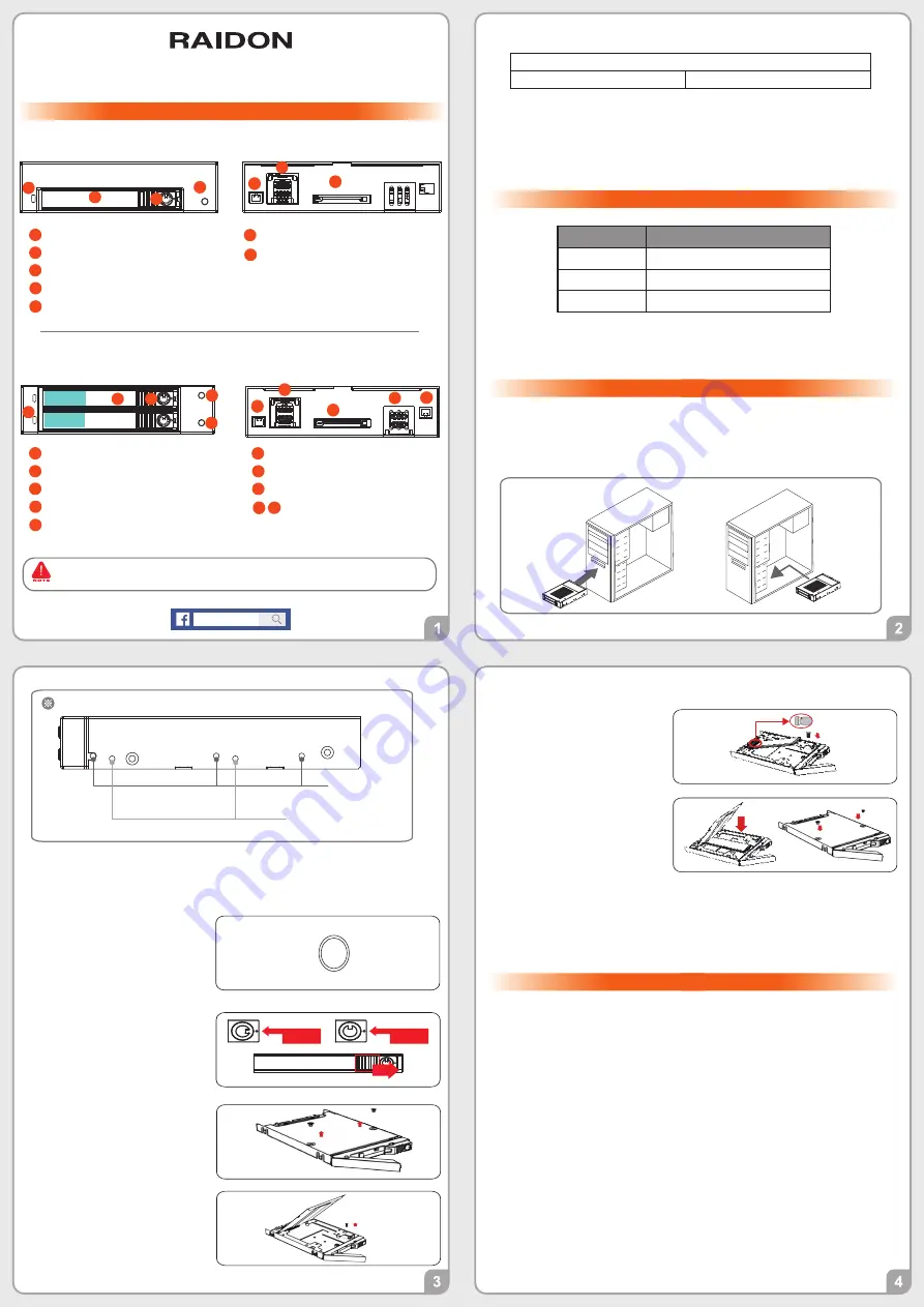 Raidon iU1776-U6P3 Quick Installation Manual Download Page 2