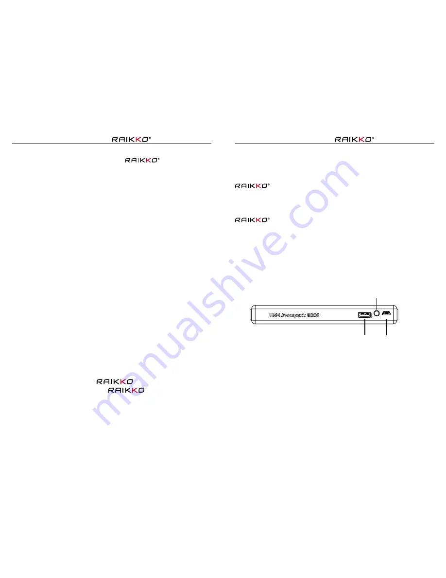 Raikko accupack 8000 User Manual Download Page 13