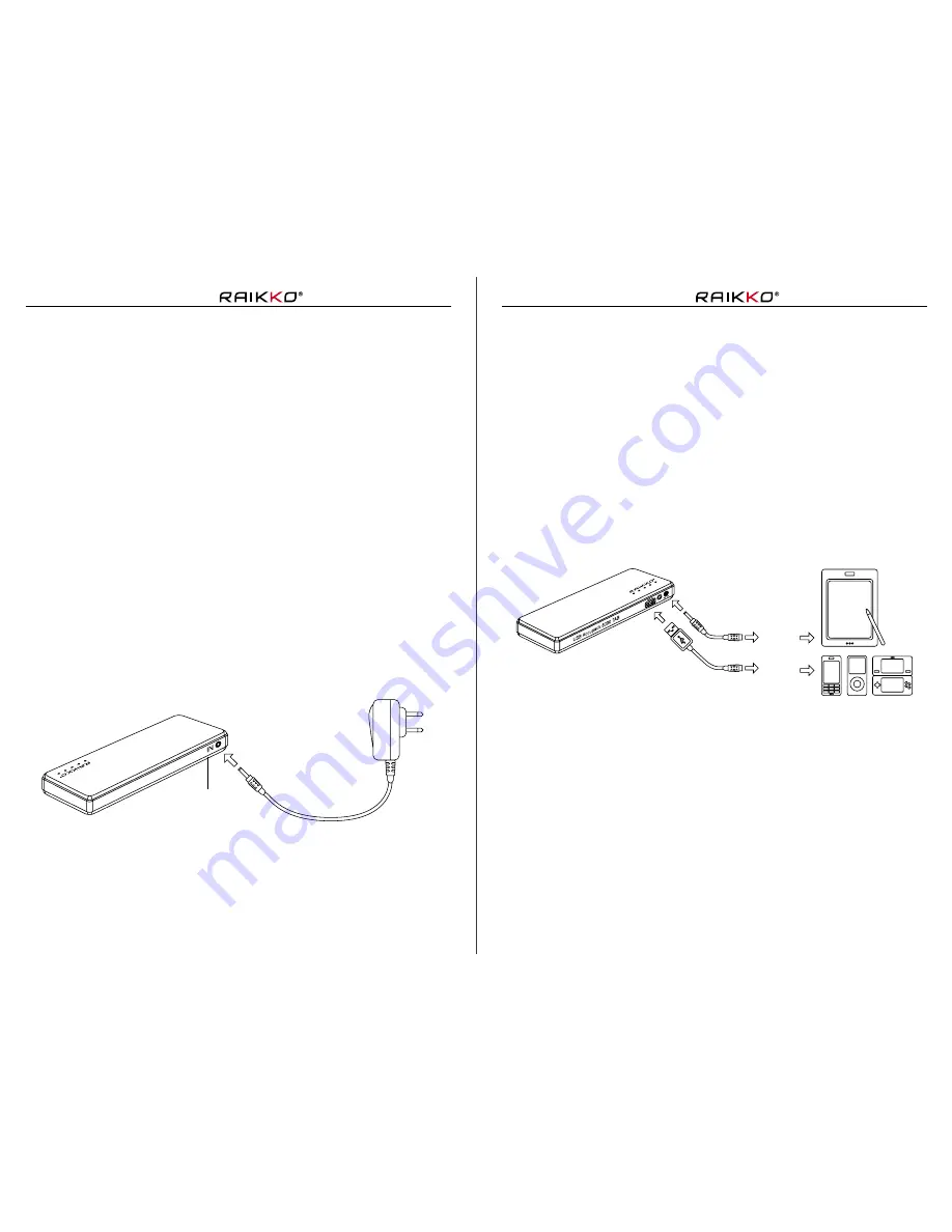 Raikko USB AccUPACK 8000TAB Operating Instructions Manual Download Page 4