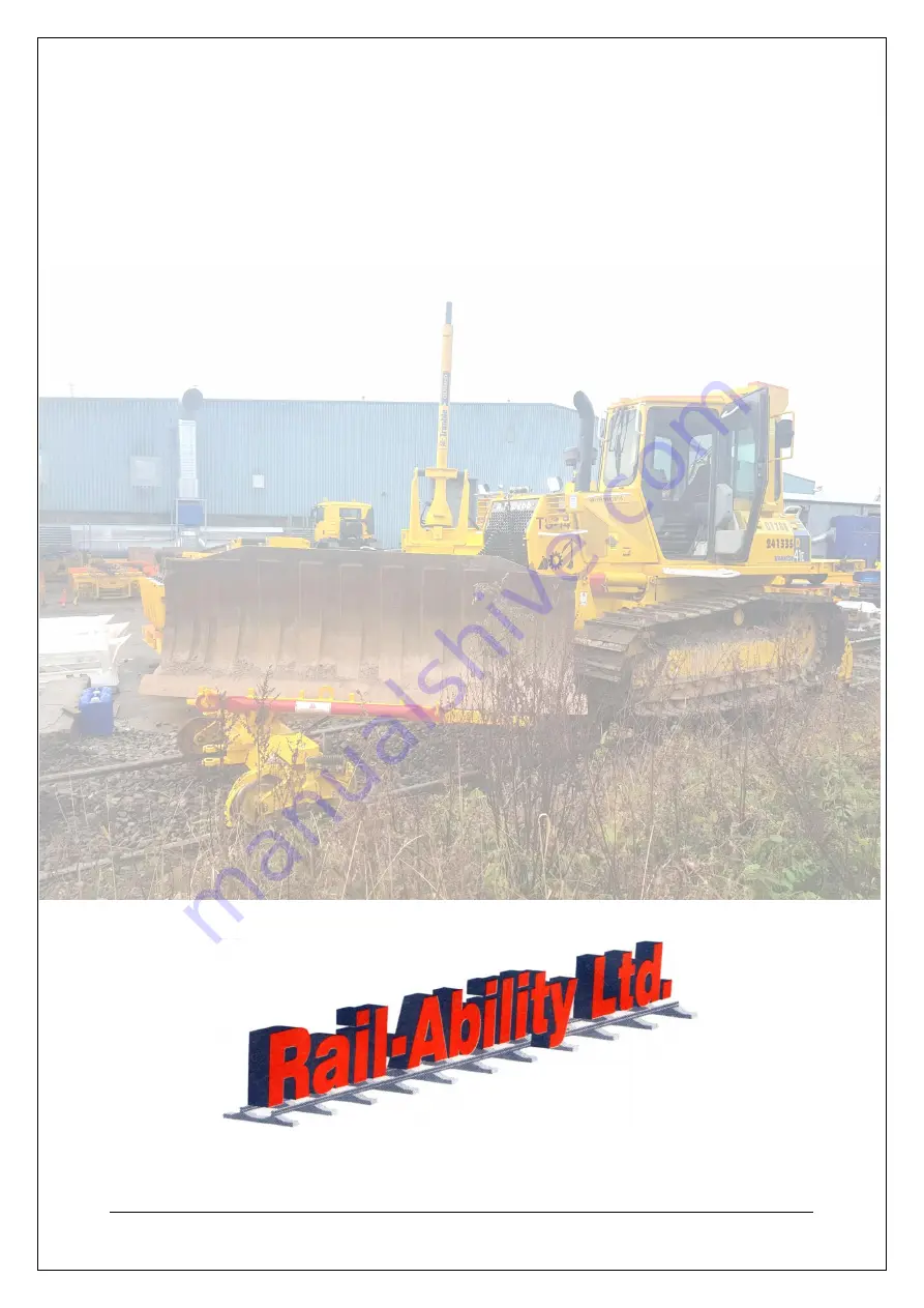 Rail-Ability Komatsu D41 Series Operator'S Manual Download Page 1