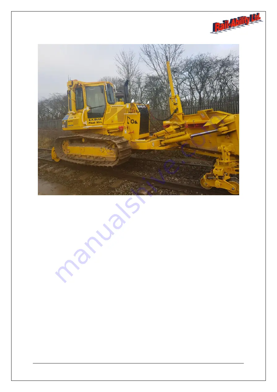 Rail-Ability Komatsu D41 Series Operator'S Manual Download Page 22