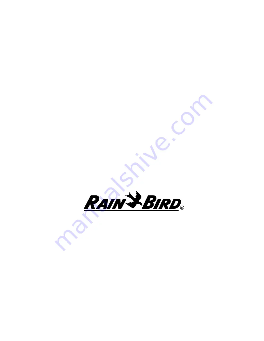 Rain Bird E-3 Installation, Programming & Operation Manual Download Page 17