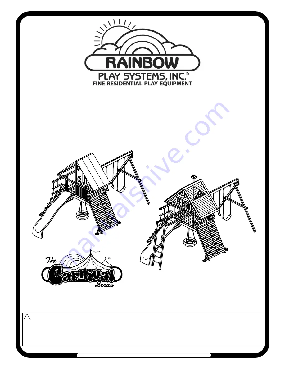 Rainbow Play Systems Carnival Castle Скачать руководство пользователя страница 1