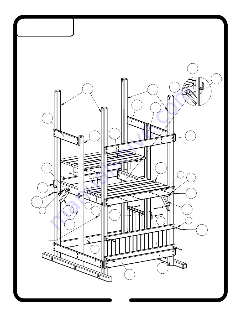 Rainbow Play Systems Commercial Design C Assembly Instructions Manual Download Page 59