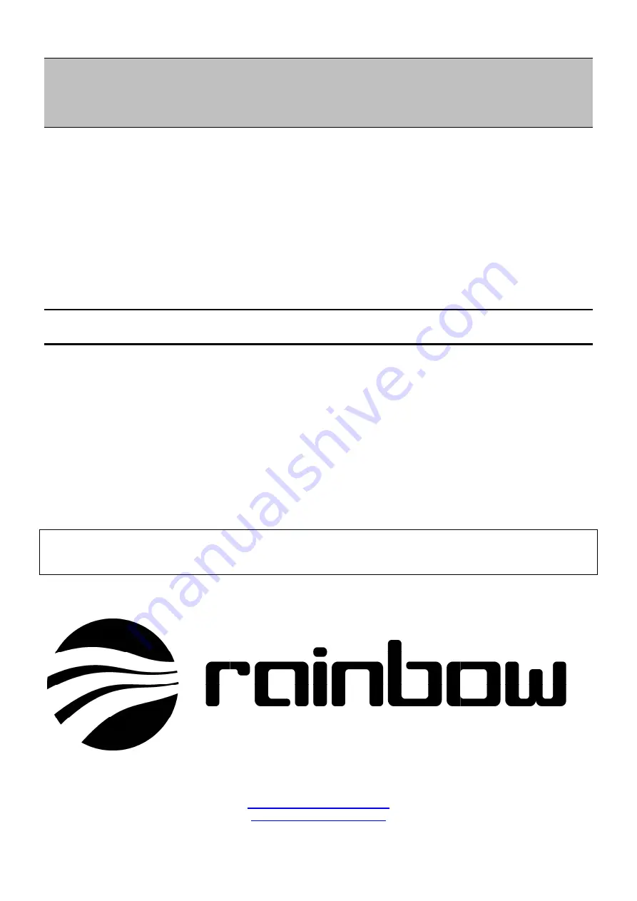 Rainbow 231088 Скачать руководство пользователя страница 11