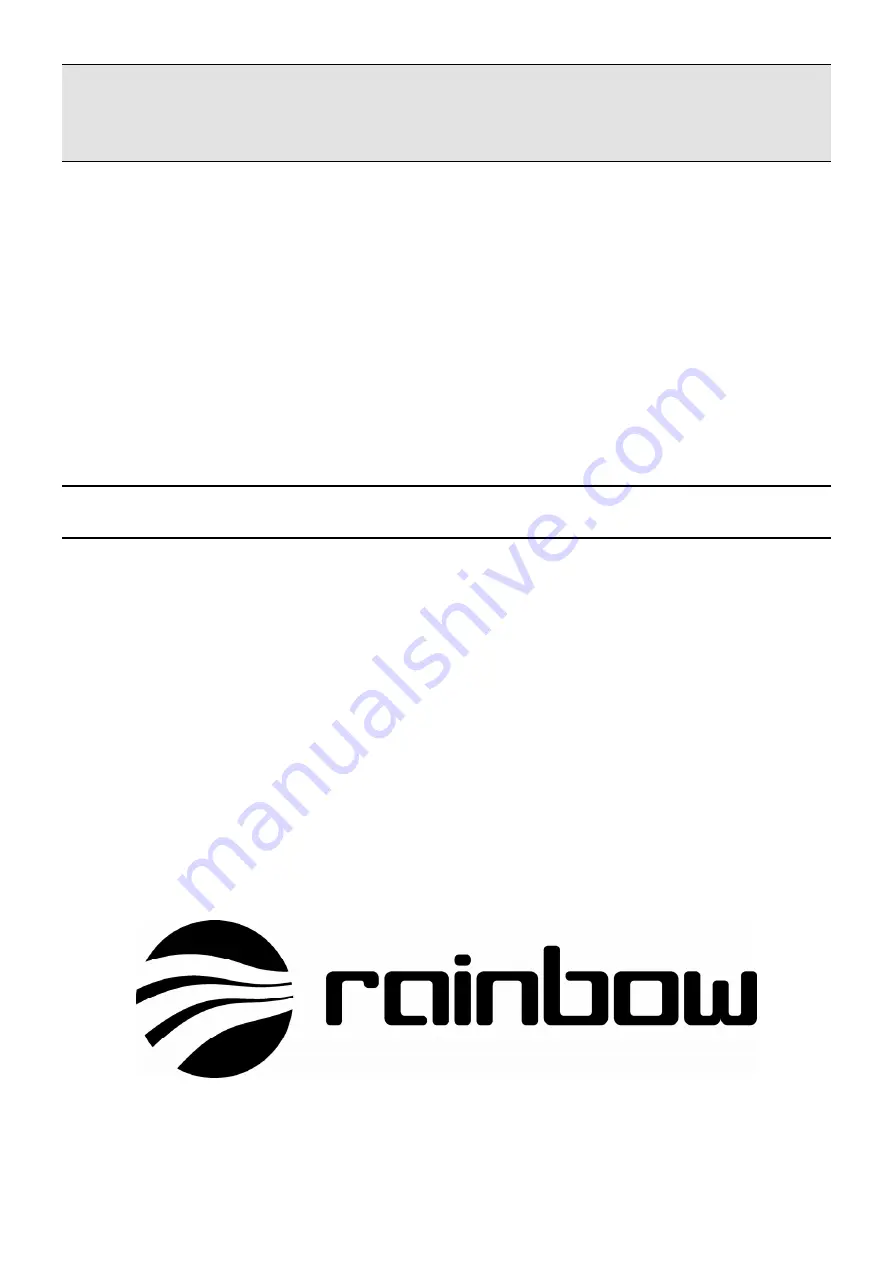 Rainbow 231148 Installation Instructions Manual Download Page 1