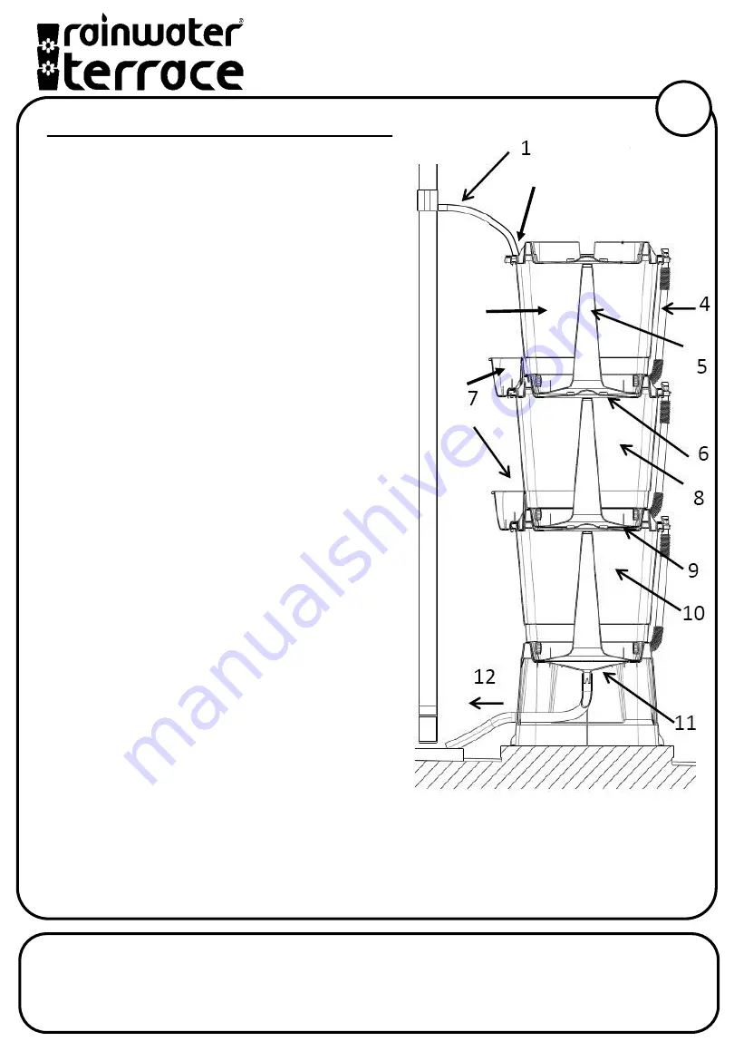 Rainwater Terrace 3-TIER V2 Instructions Manual Download Page 1