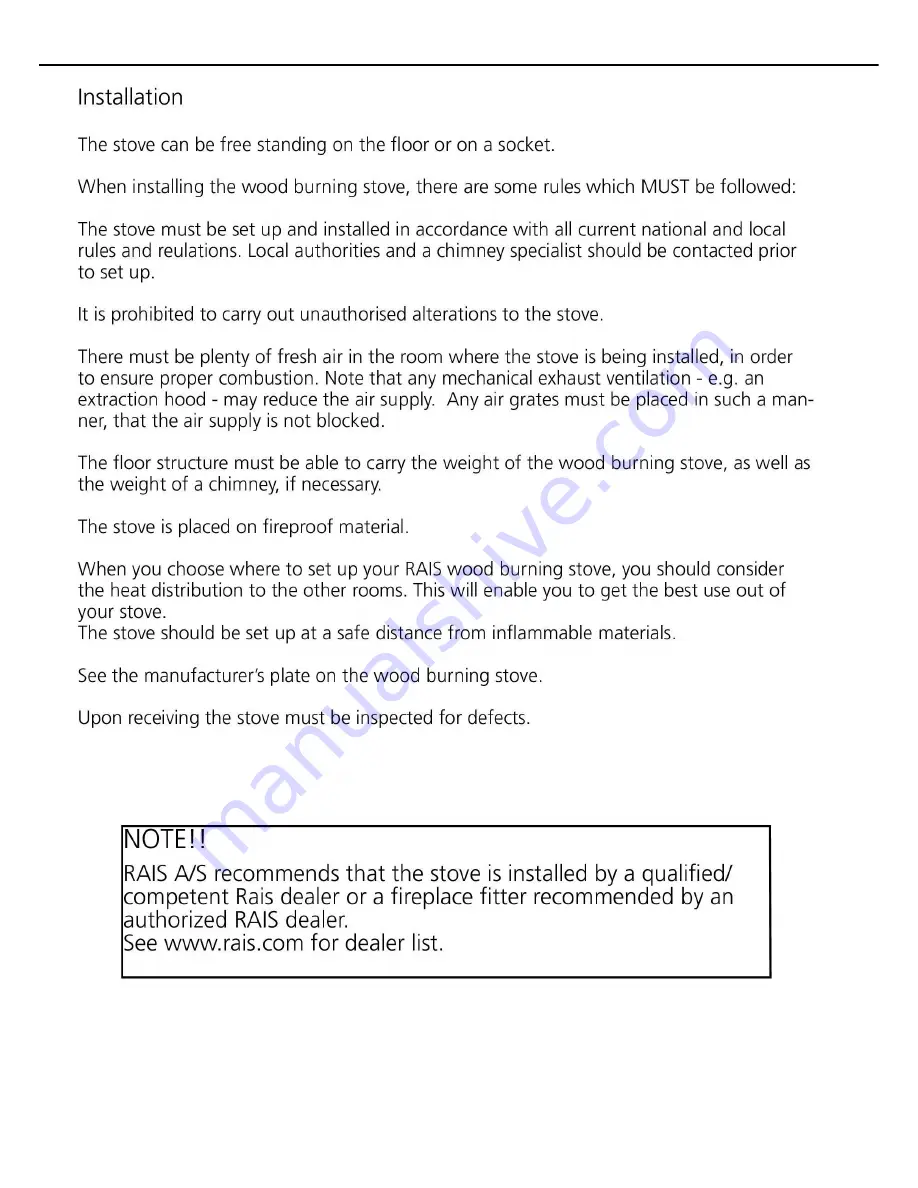 RAIS Q-Tee 2 Instructions For Installation, Use And Maintenance Manual Download Page 16