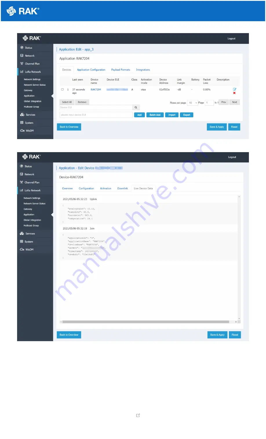 RAK RAK7204 Quick Start Manual Download Page 17