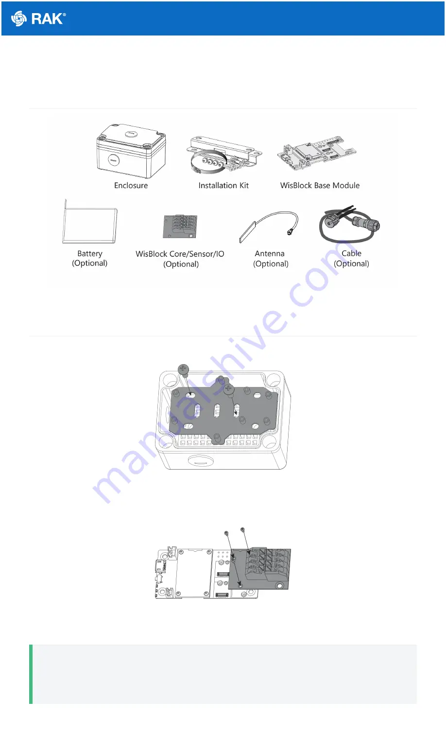 RAK RAKBox-B2 Installation Manual Download Page 1