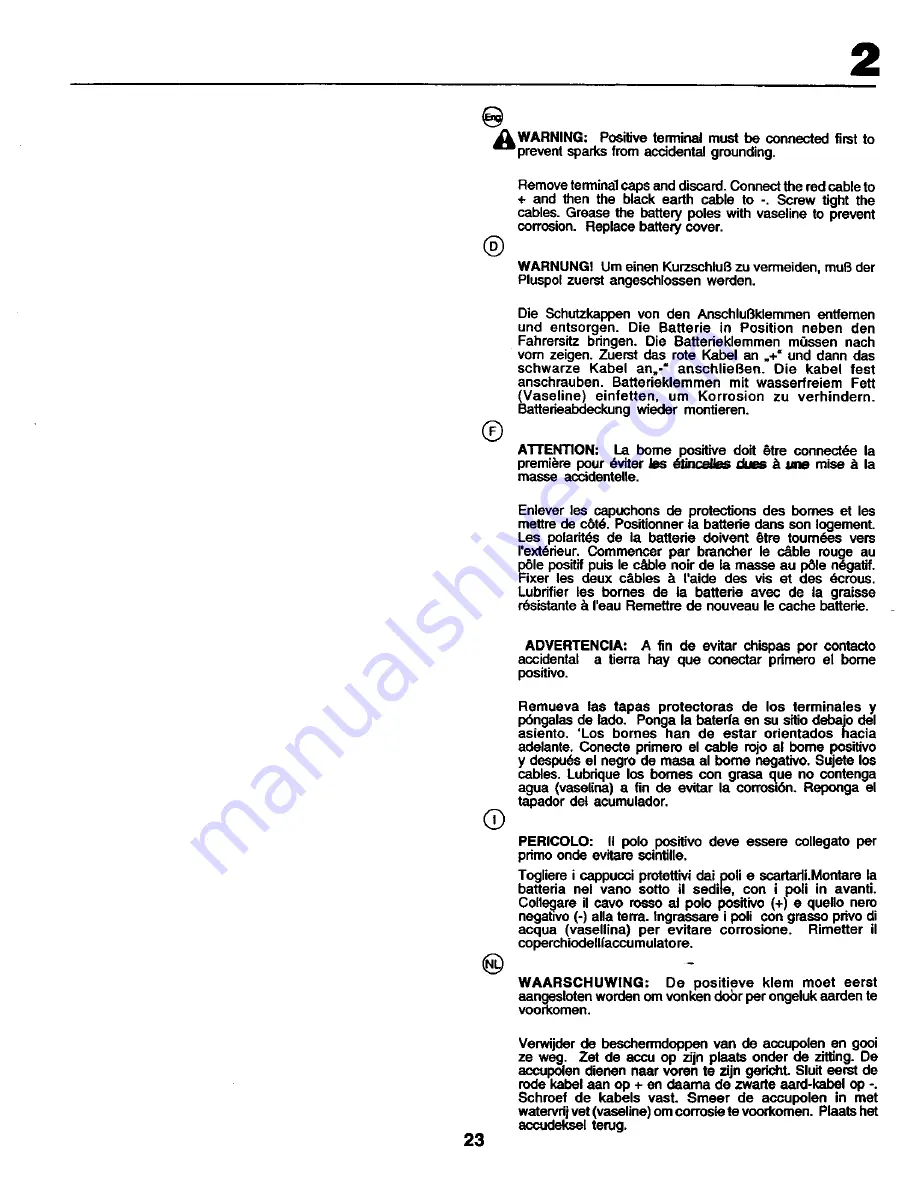 Rally RE145HCRD Instruction Manual Download Page 23