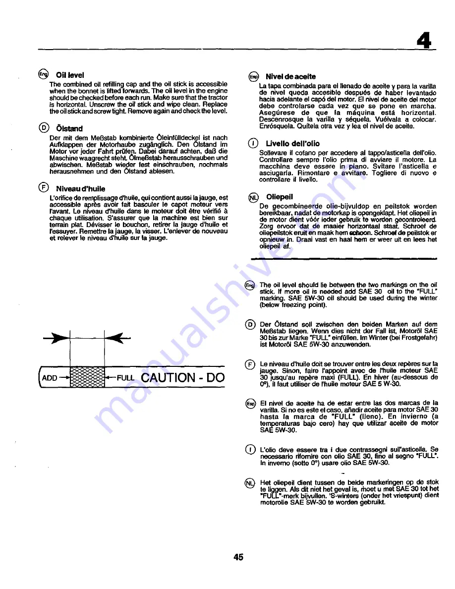 Rally RE145HCRD Instruction Manual Download Page 45