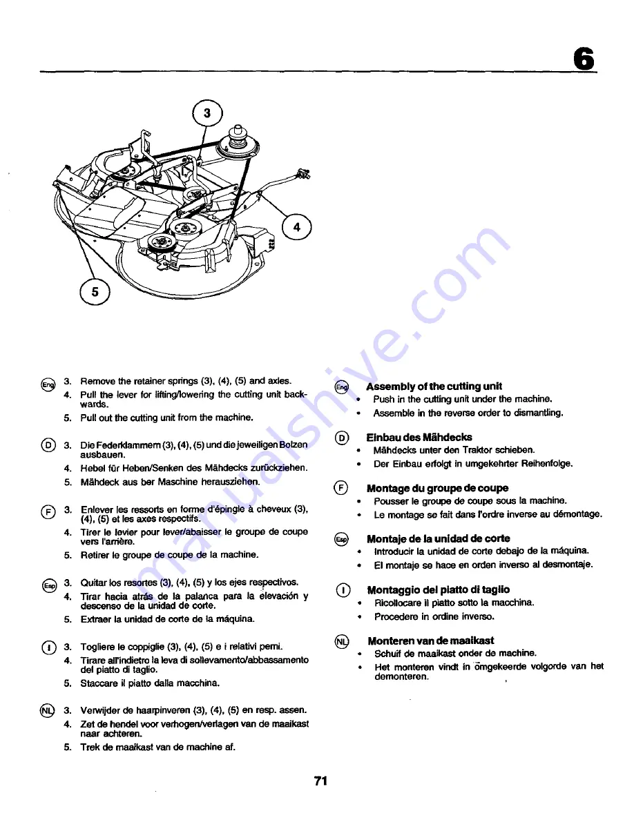 Rally RE145HCRD Instruction Manual Download Page 71