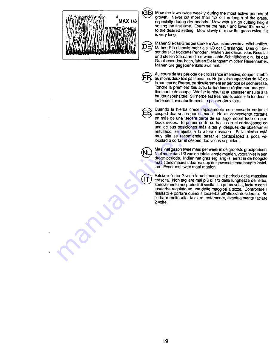 Rally RE621C Instruction Manual Download Page 19