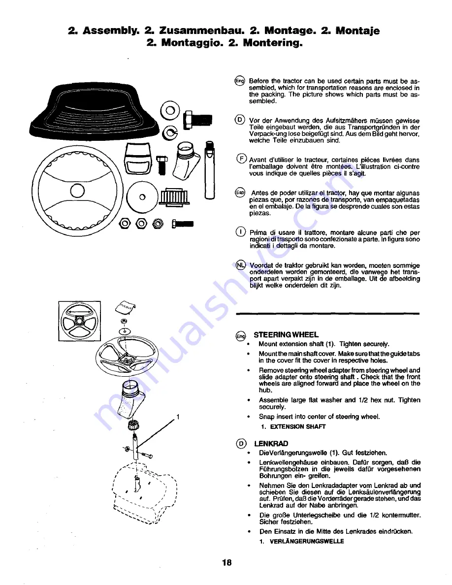 Rally RZ145H42 Instruction Manual Download Page 18