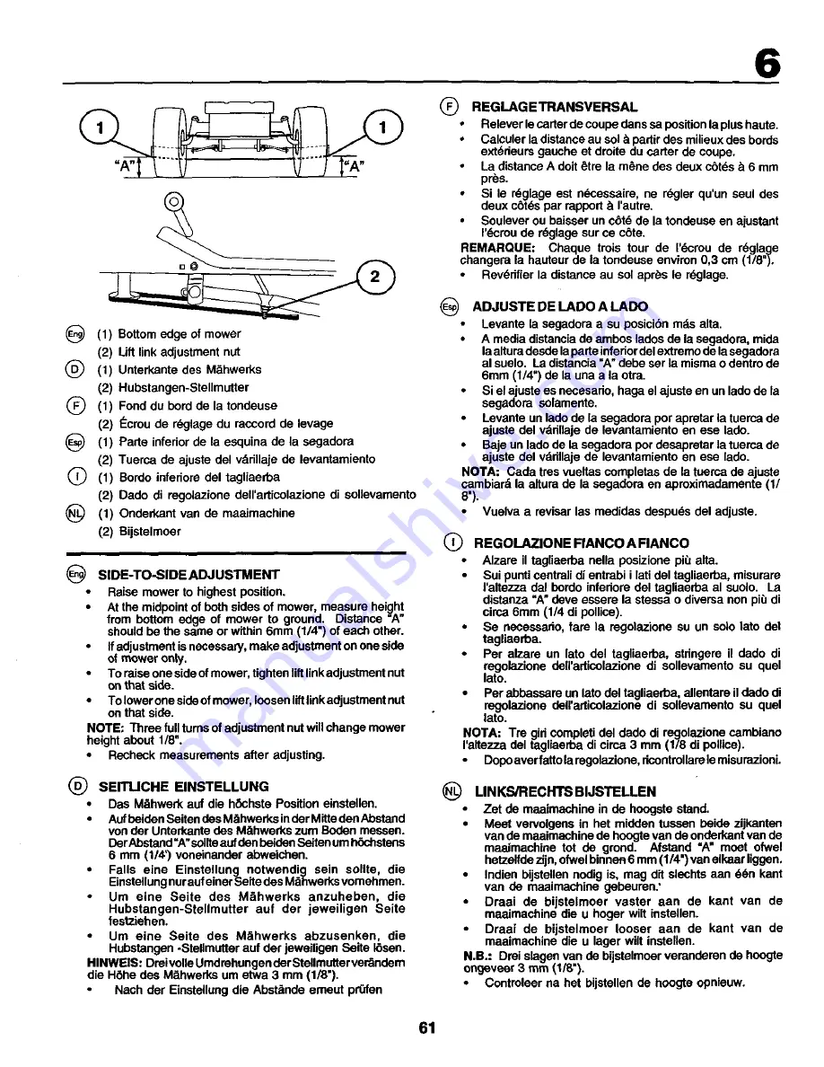 Rally RZ145H42 Instruction Manual Download Page 61