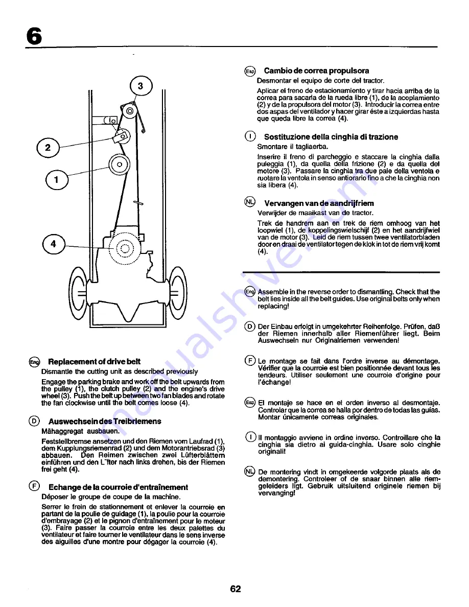 Rally RZ145H42 Instruction Manual Download Page 62