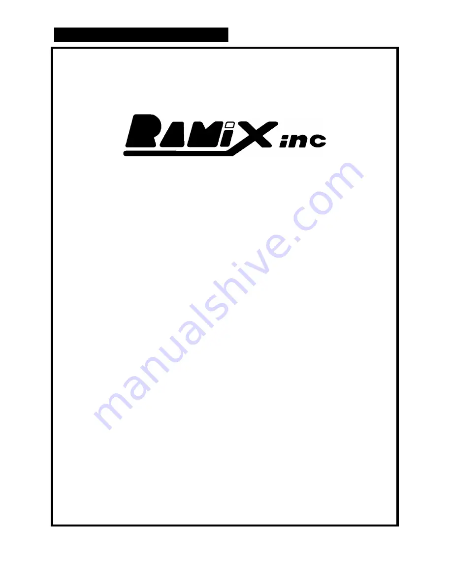 Ramix PMC551 Hardware Reference And Installation Manual Download Page 1