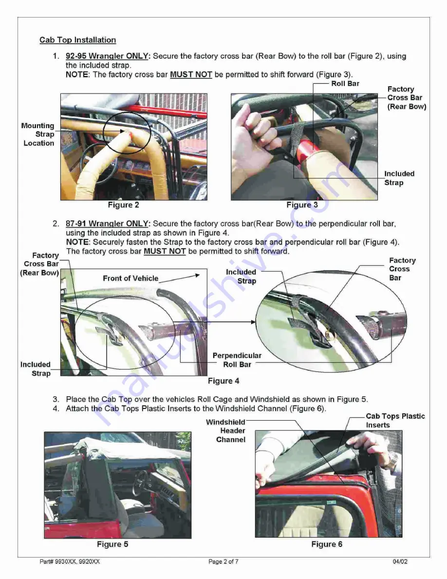 Rampage 9930 Series Installation Instructions Manual Download Page 2