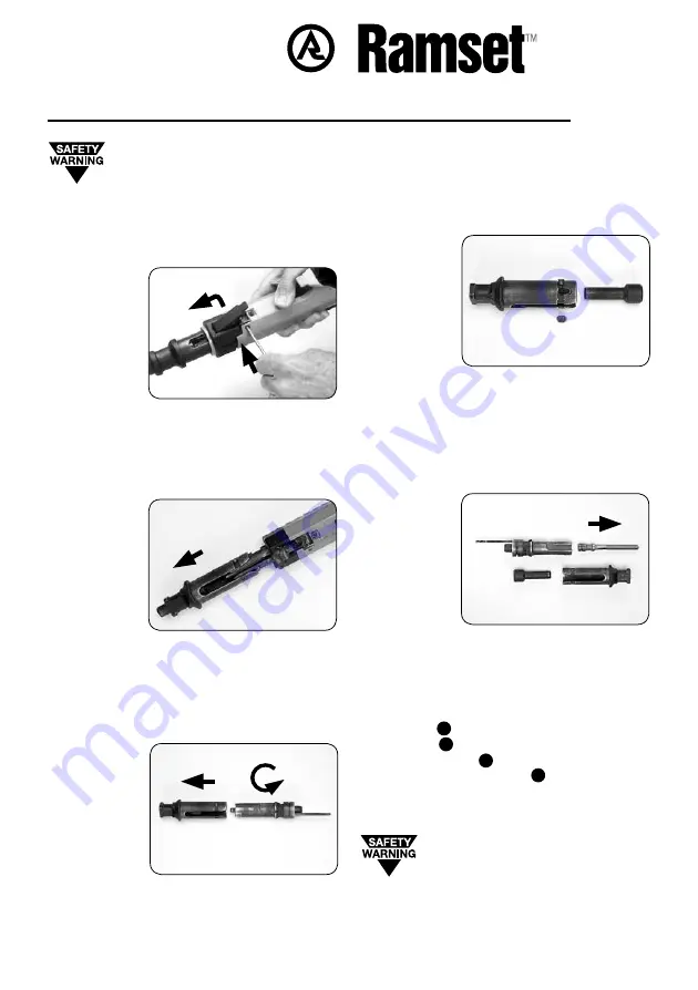 RAMSET Twist Lok TS60P Instruction Manual Download Page 21