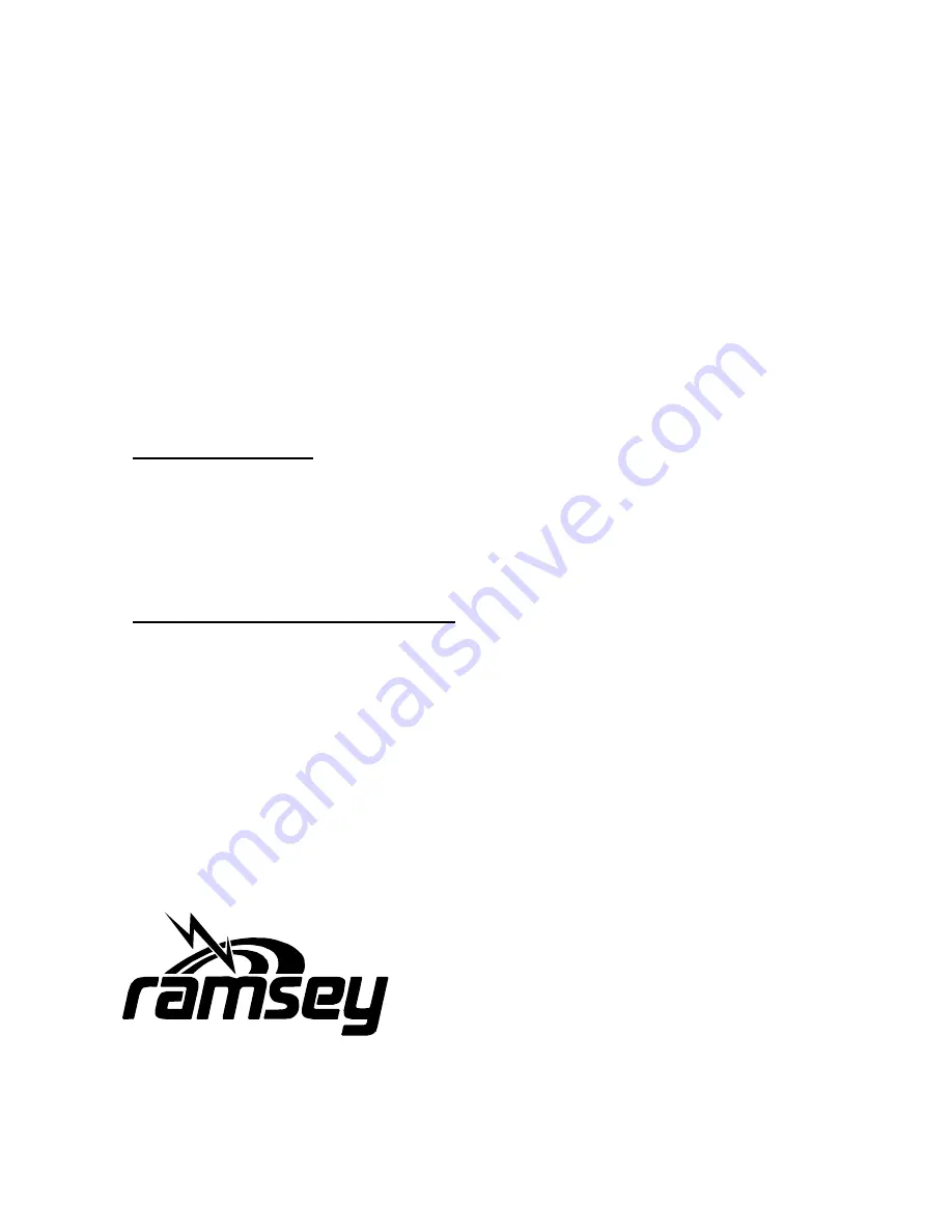 Ramsey Electronics DDF1 Manual Download Page 36