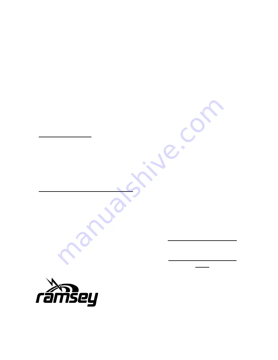 Ramsey Electronics LPA1 Instruction Manual Download Page 20