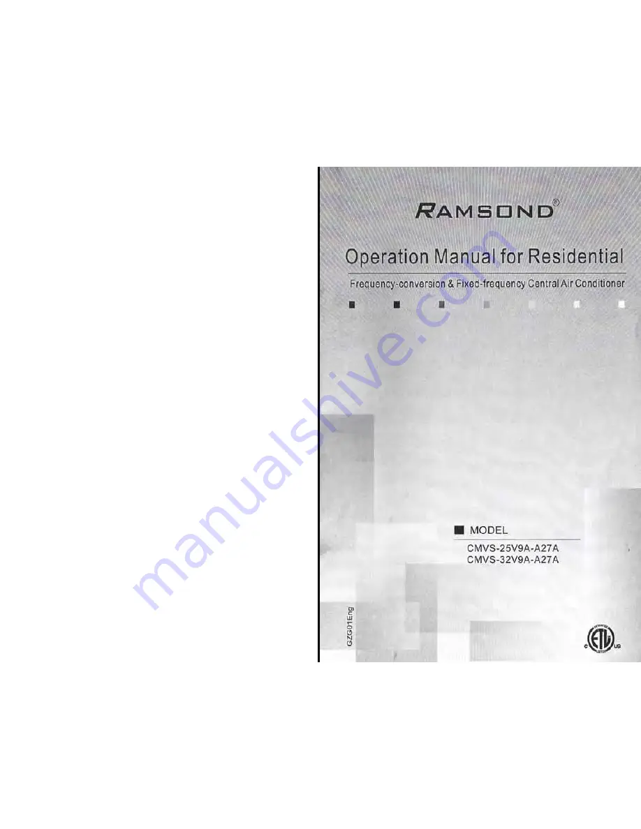 Ramsond CMVS-32V9A-A27A Operation Manual Download Page 1