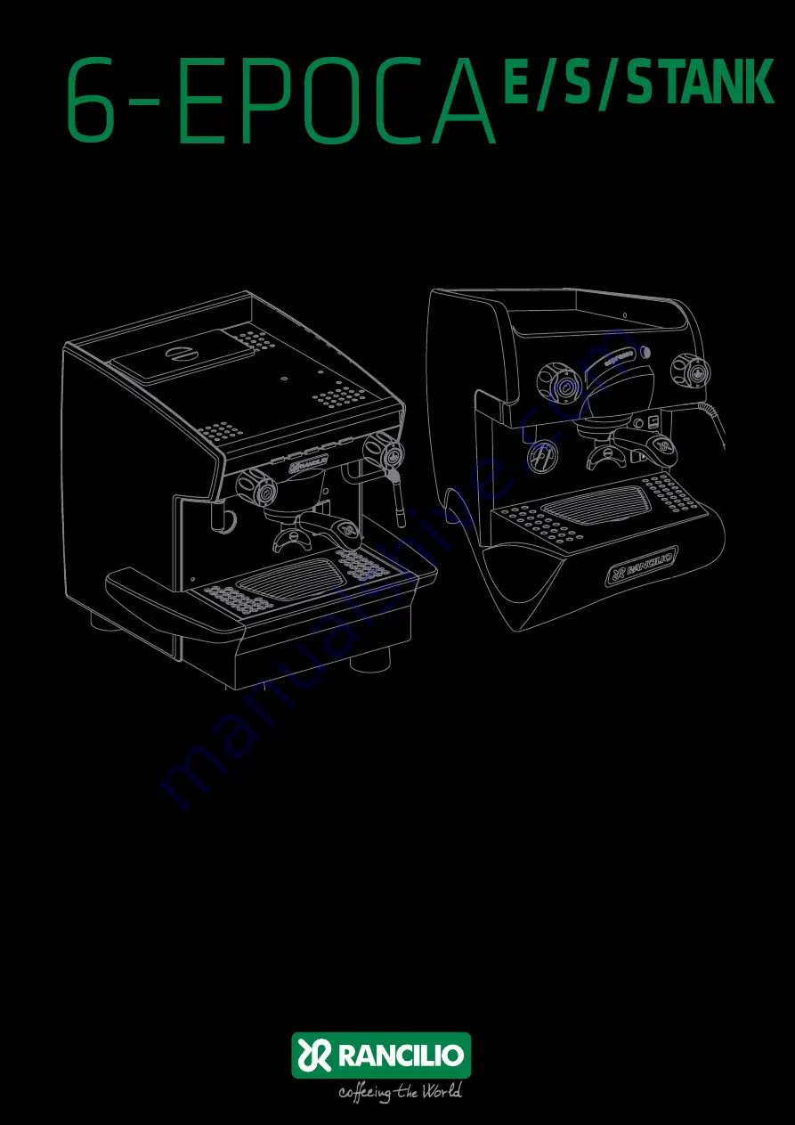 Rancilio EPOCA 1 E Original Instructions Manual Download Page 1