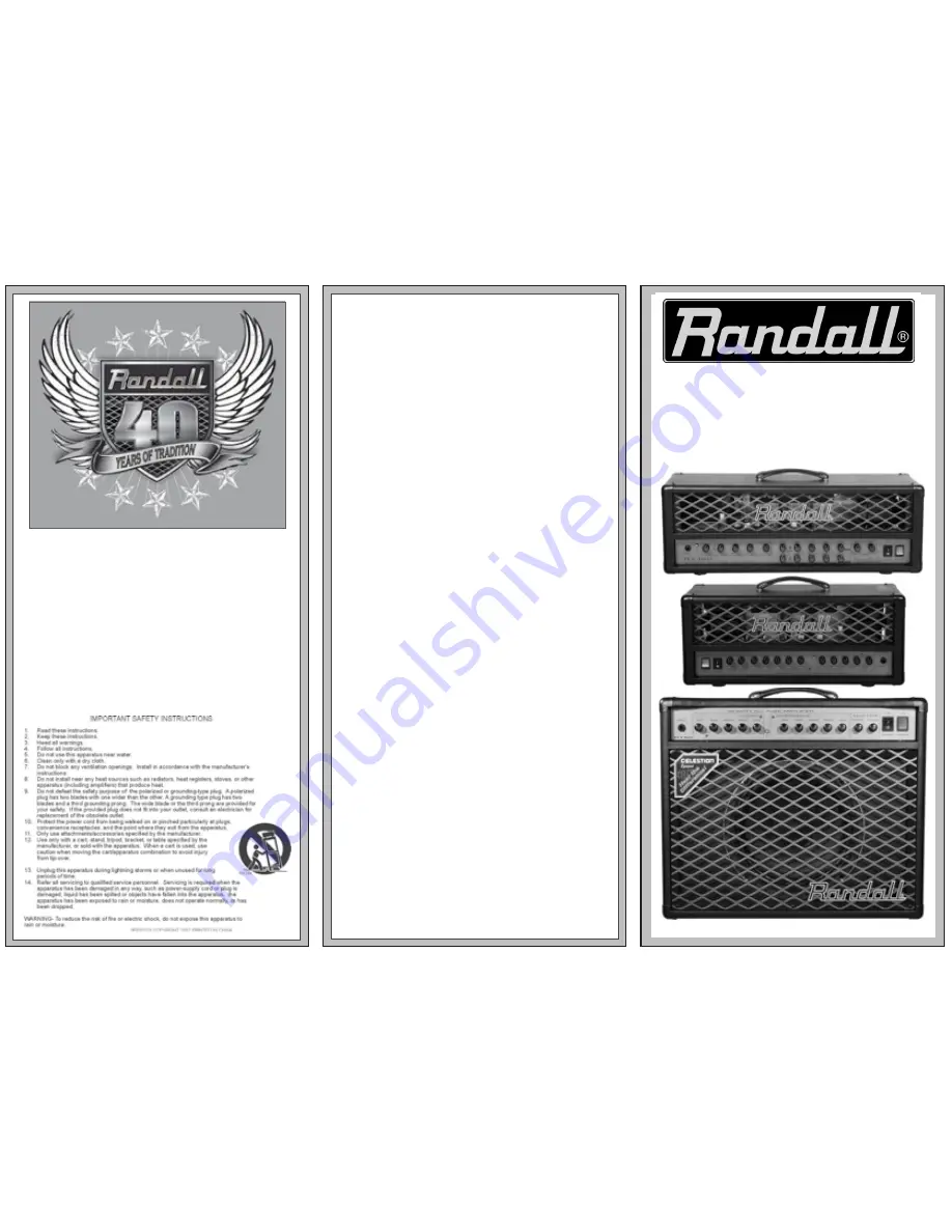 Randall RT503H Operation Manual Download Page 1