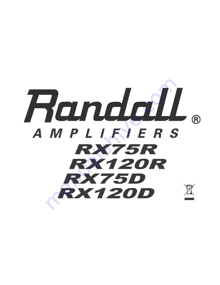 Randall RX75R User Manual Download Page 1