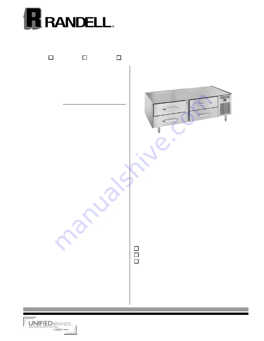 Randell 20048SC Скачать руководство пользователя страница 3