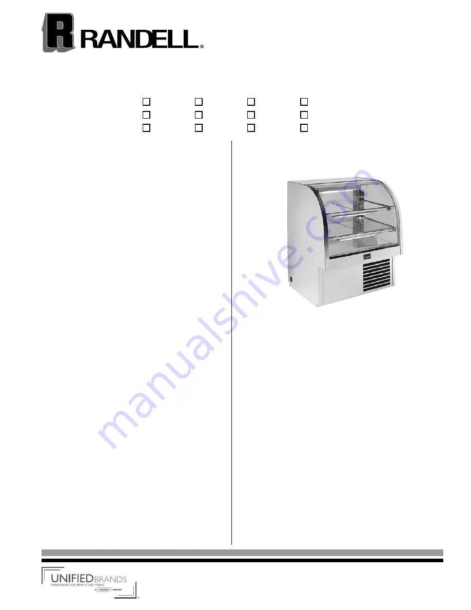 Randell 4137DR Specifications Download Page 1