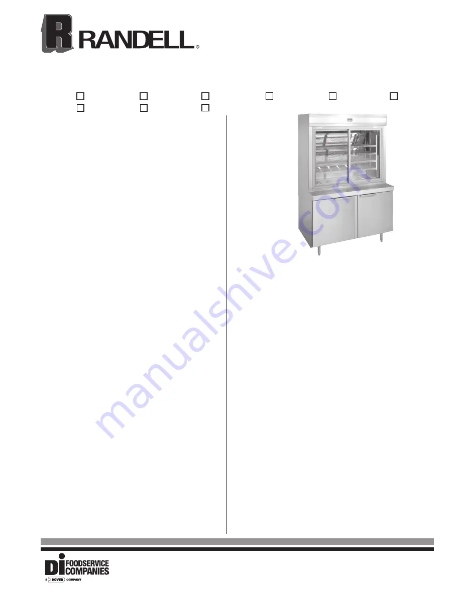 Randell 43262PA Specifications Download Page 1