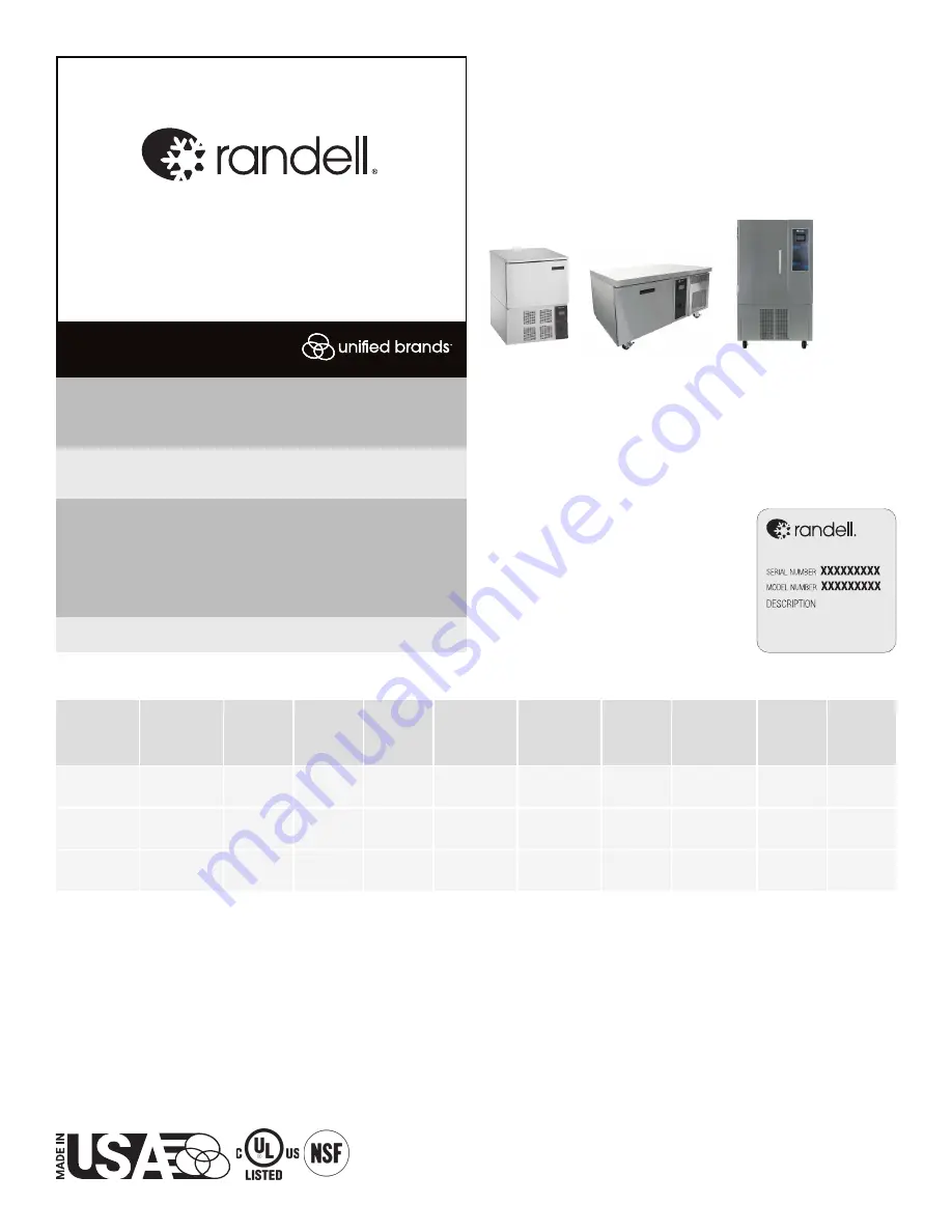 Randell BC-918RI Скачать руководство пользователя страница 1